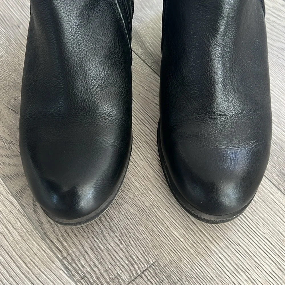 Rockport Cobb Hill Anisa Women’s Black Leather Ankle Boots Size 7‎
